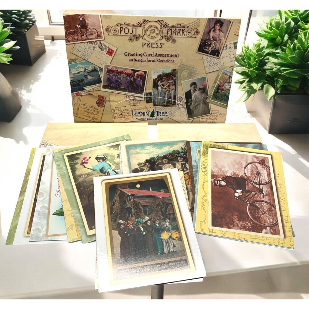 Leanin Tree Blank Greeting Card Assortment Postmark Press 20 Designs All Occasio